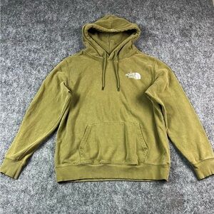 The North Face Men's Hoodie in Olive Size Large